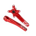 thumbnail image 1 of Greeniant Hollowtech manivela resistente al desgaste eje central aleación de aluminio ciclismo disco estriado bielas huecas 34T/36T platos y Ciclismo Manivela roja/izquierda derecha, 1 of 6