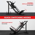 thumbnail image 6 of FORGEMUS 1100lb Leg Press Machine，Hack Squat Machine with linear bearings for Home Gym，with 100 LB Weight Plate workout equipment for Strength Training, 6 of 12