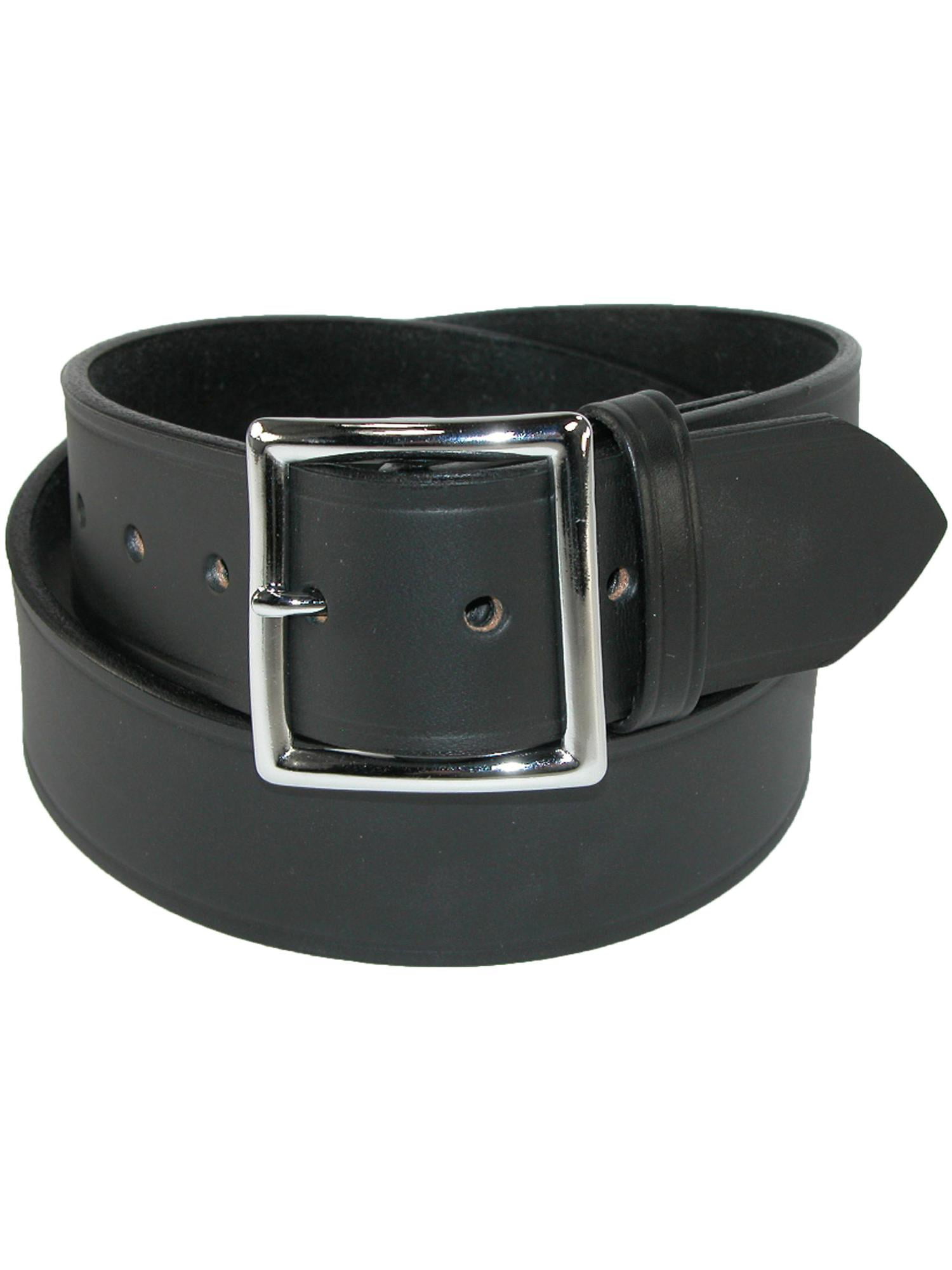 Garrison Leather Belt 38, Black Boston Leather 1.75in 