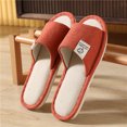 thumbnail image 3 of NOVEDAD DE VERANO 2024, zapatillas de lino para hombre, hogar, interior, antideslizantes, zapatillas de algodón y lino de cuatro estaciones para mujer, silenciosas, 3 of 5