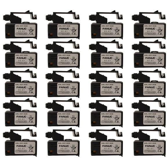 20 PCS 3V 1750mAh A98L-0031-0028 PLC Battery Lithium Replacement for FANUC A02B-0309-K102 Part NO A98L-0031-0028 CNC Machine Controler Battery