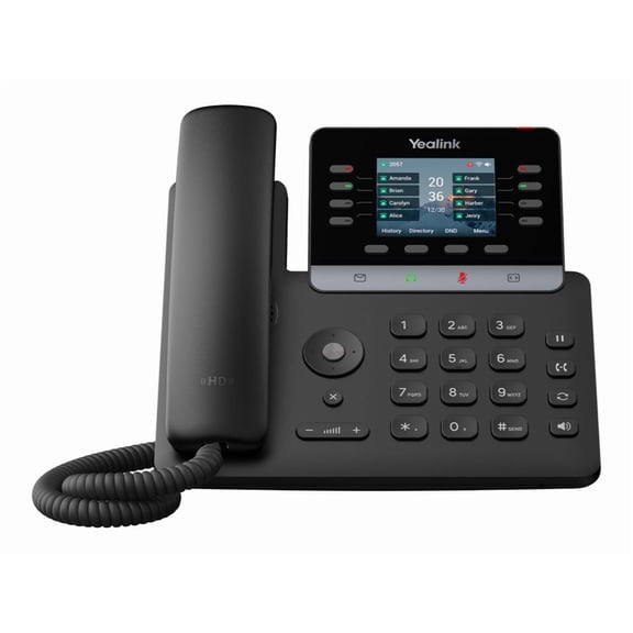 Yealink T73U IP Phone Corded Corded 5 Multiple Conferencing Wall Mountable Stand Mountable Gray