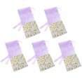 thumbnail image 1 of 10 bolsitas vacías de lavanda con estampado floral, bolsitas de fragancia para dormir relajantes, color morado claro con flores., 1 of 7