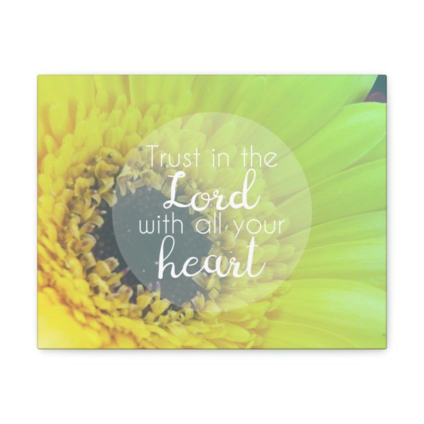 Scripture Walls With All Your Heart Proverbs 35 Lime Flower Christian
