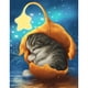 thumbnail image 1 of Wdftyju 5D DIY hojas gato completo redondo taladro diamante pintura arte Rhinestone dibujo artesanía Wdftyju 5xk8hx8dz8ww0yv0, 1 of 9