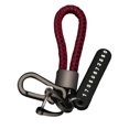 thumbnail image 1 of CARTTOU Simple Car Keychain with Woven Rope Creative Auto Home Metal Keyring Great Gifts for Men Women, 1 of 7