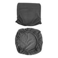 thumbnail image 4 of Dining Room Chair Cover, Office Chair Cover, Dustproof Back Cover Stretch Washable Chair Seat Protector, for Kitchen Home Party Restaurant Dark Gray, 4 of 8