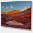 thumbnail image 2 of Vermillion Cliffs Lake in Morning - Oversized Landscape Canvas Art, 2 of 3
