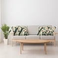 thumbnail image 2 of Ambesonne Cheetah Throw Pillow Cover Pack of 4, Mid Century Modern Minimal, 4 Pcs-20" x 20", Peach Grey Teal and Eggshell, 2 of 5