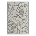 thumbnail image 3 of Unique Loom Outdoor Botanical Collection Area Rug - Rose (5' 3" x 8' Rectangle Gray/Silver), 3 of 7