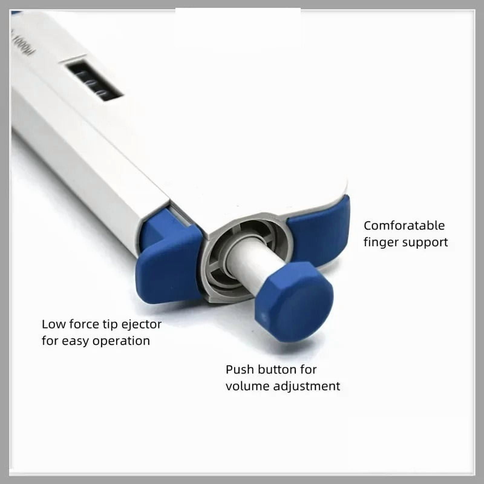 Single Channel Manual Adjustable Pipette 2-10ml Pipettor Pipet 0.1-2.5ul/0.5-10ul/20-200ul/100-1000ul Come With Tips , High-Accurate