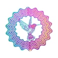 thumbnail image 1 of CJiaWei 3D Color Rotating Wind Hummingbird Garden Hanging Decoration With Trap Pendant And Wind Chimes Function, 1 of 3