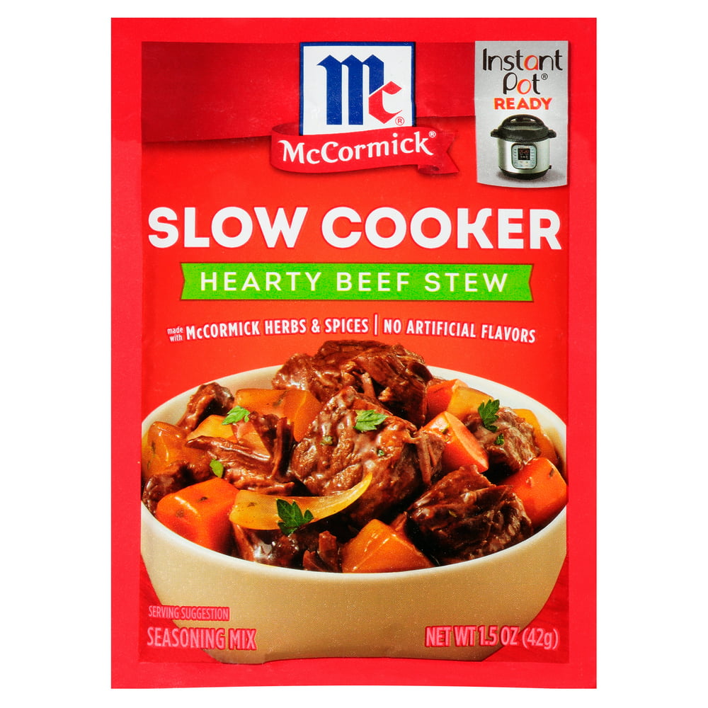 McCormick Slow Cooker Hearty Beef Stew Seasoning Mix, 1.5 oz Walmart