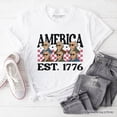 thumbnail image 6 of America Est 1776 Founding Fathers Vintage T-Shirt, Retro Patriotic Tee, 6 of 6