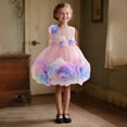 thumbnail image 6 of HAYIMI Girls Outfit Sets Elegant Girls Floral Trock A-Line Dress Layered Style Party Dress For Weddings And Ceremonies O-Neck Holiday Kids Clothes Sets, 6 of 8