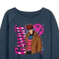 thumbnail image 3 of Marvel X-Men - Gambit With Logo - Women's French Terry Pullover Sweatshirt, 3 of 5