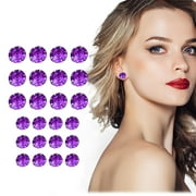 DTBPRQ Earrings for Women 12 Sets Of Earrings Cool And Gorgeous Personality Crystal Earrings Earrings Set Y2K Jewelry,Hoop Sterling Silver Earrings