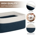 thumbnail image 3 of CHERISHGARD 4 Pack Woven Storage Baskets ，Cotton Rope Basket for Toy，Book and Blankets, 3 of 6