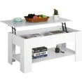 thumbnail image 1 of FDW 39" Lift Top Conference Room Table Storage Shelf, White, 1 of 7