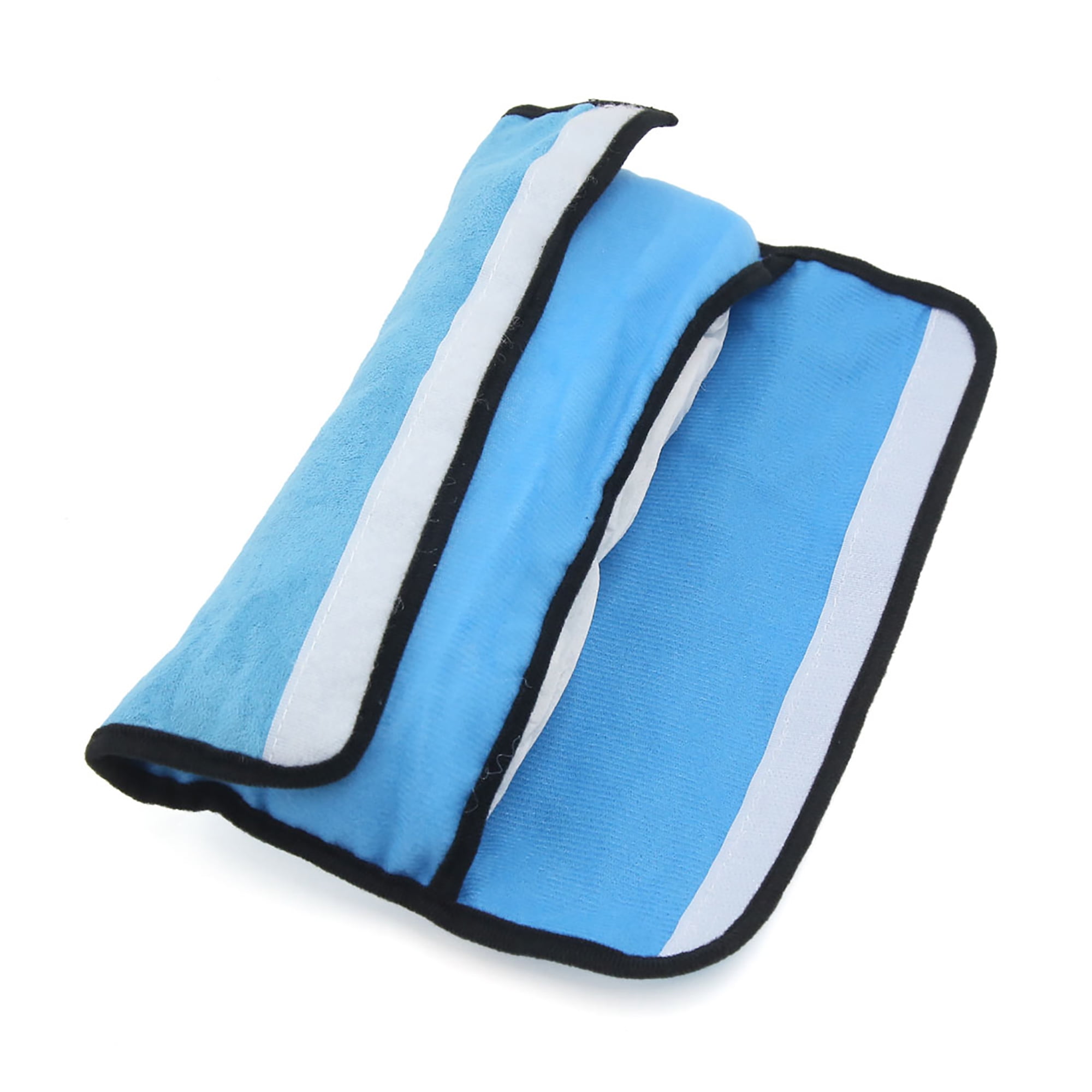 Unique Bargains Car Pillow Seat Belt Strap Cover Pad Shoulder Cushion Sky Blue