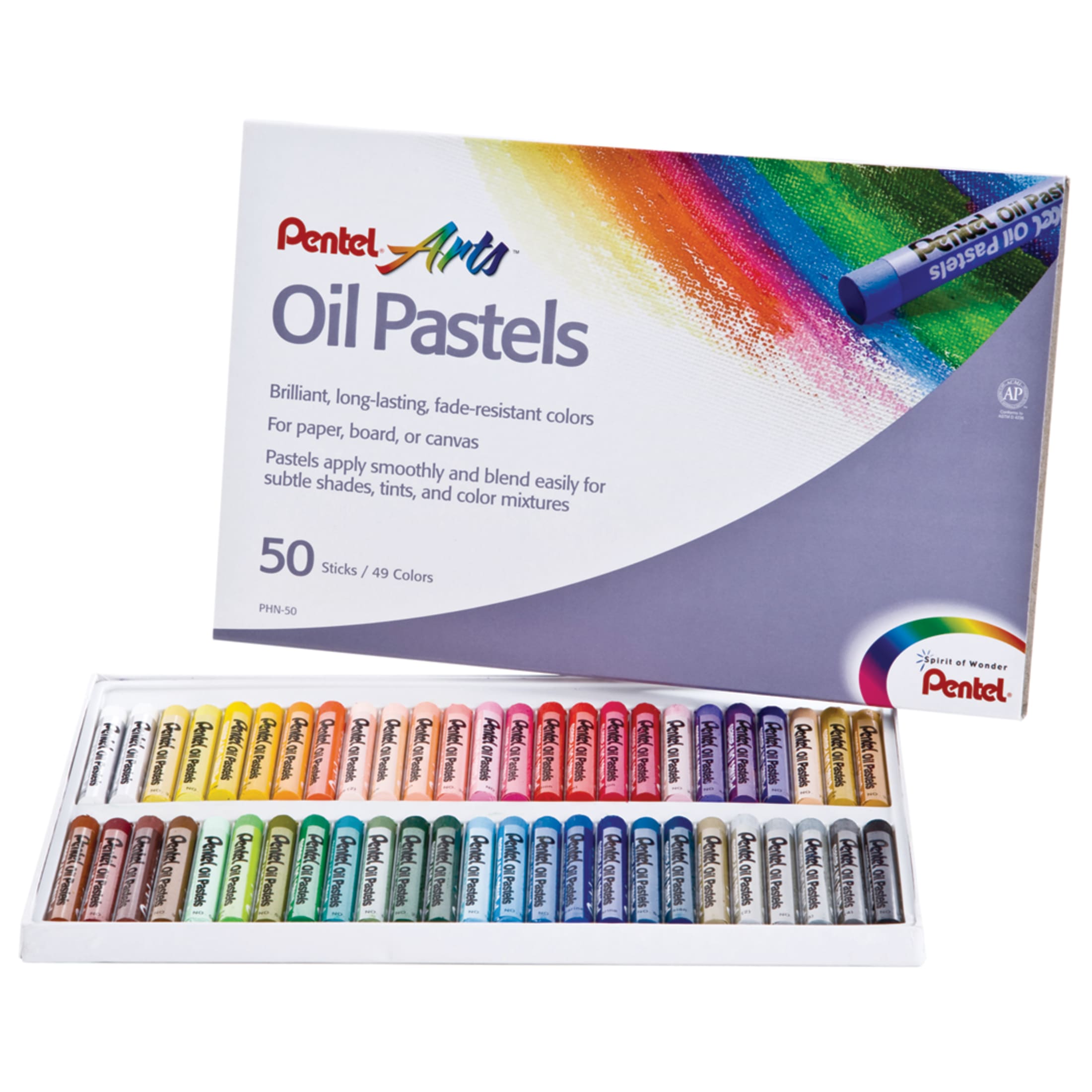 Pentel 50-Color Oil Pastel Set photo 1