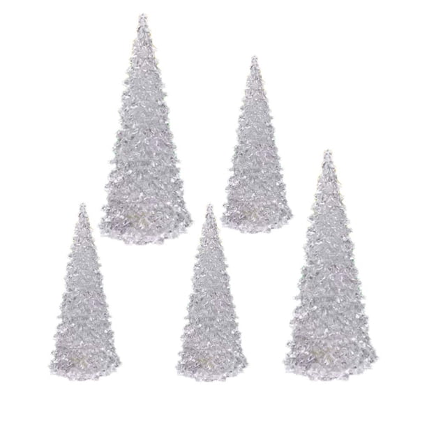Árbol de Navidad Toyvian, árbol de Navidad LED de mesa, 5 unidades