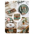 thumbnail image 3 of Western Texas Star Retro Cloth Napkins Set of 8 Reusable Dinner Napkins, Vintage Farmhouse Brown Teal Wooden Cocktail Napkin Washable Table Napkins for Wedding/Holiday Party/Baby Shower 20"x20", 3 of 7
