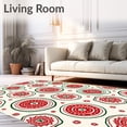 thumbnail image 2 of ODIKA 8'x10' Machine Washable Non-Slip Area Rug, Rustic Christmas Cookie with Whipped Icing and Sprinkles High Traffic Rug, Red, 620904, 2 of 5