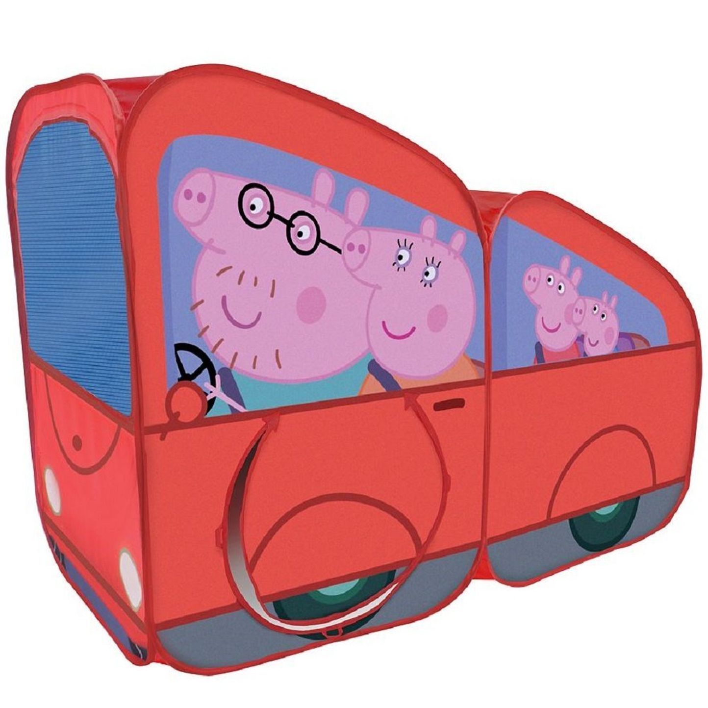 Peppa Pig Play Hut Tent Tunnel Easy Set Up 4 Feet Playhouse Family Car
