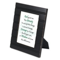 Serenity Prayer Black 8 x 10 Beaded Board Picture Frame Plaque