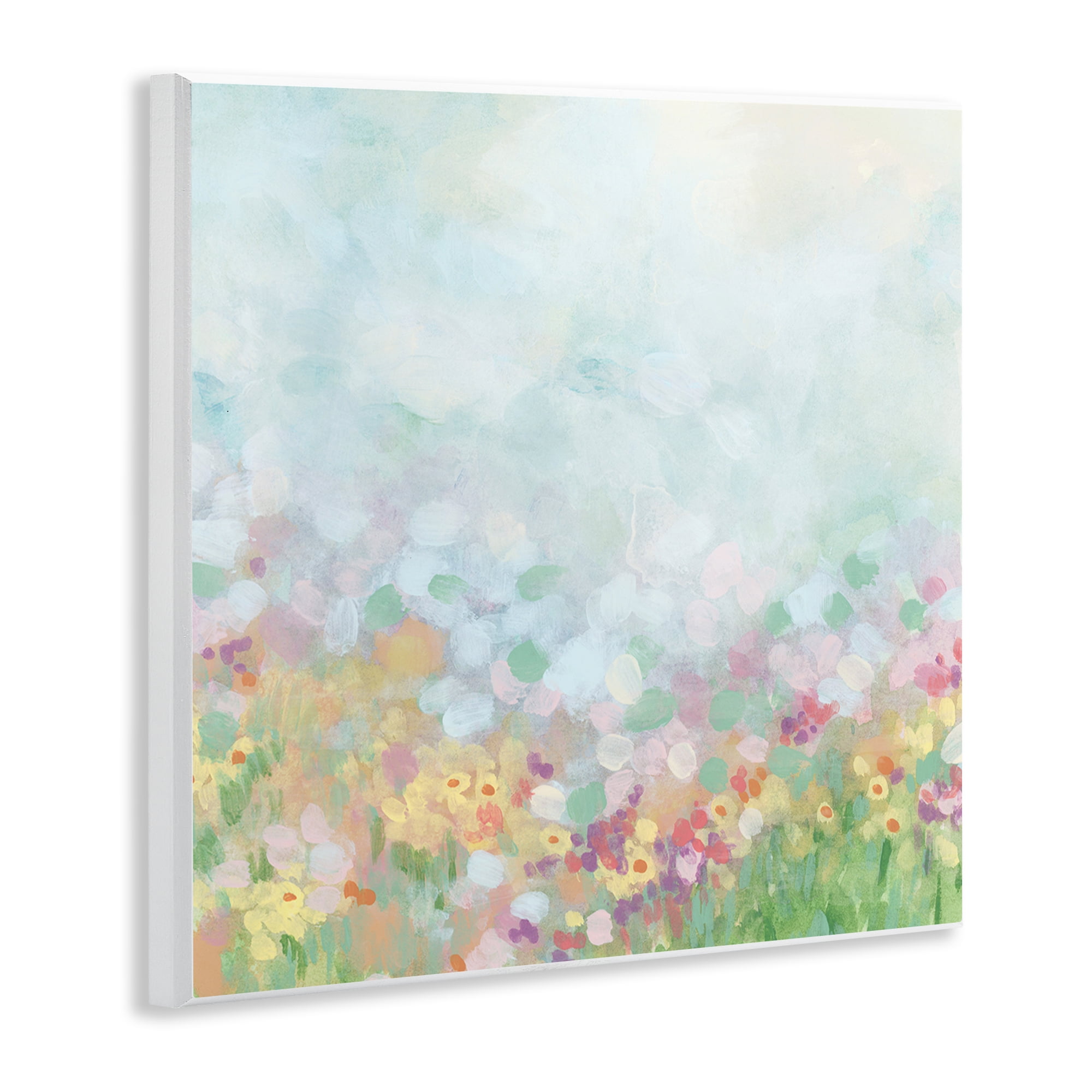 Stupell Industries Abstract Daisy Field Abstract Painting Unframed Art Print Wall Art, 12 x 12