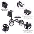 thumbnail image 4 of Yescom Steerable Knee Scooter Leg Walker Crutch Alternative All-terrain with Disk Brake, 4 of 14