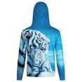 thumbnail image 4 of Sudadera con capucha con gráfico de tigre 3D para hombre, sudadera con capucha transpirable ligeramente elástica activa para exteriores, moda de otoño y primavera 2023, 4 of 4