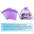 thumbnail image 3 of Uxcell 100pcs Organza Bags 2x3 Inch Drawstring Favor Pouches Sheer Mesh Bag for Gift Jewelry Wedding Party White Purple 4 inch x 5 inch, 3 of 7