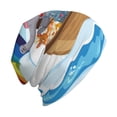 thumbnail image 6 of Naloa Rainbow Animals on Noah's Ark Soft Beanie Hat, Knit Beanie Daily Beanie in Fine Knit for Women Men Winter Travel, Outdoor, 6 of 7