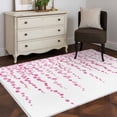 thumbnail image 3 of Rectangle Area Rugs 2.7 x 5 Ft, Pink Polka Dots Non-Slip Residential Carpet, Vintage Abstract Art Watercolor Indoor Crawling Mats Runner Rugs for Living Room/Dining Room/Bedroom, 3 of 8