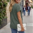 thumbnail image 4 of SUNBS Blouses for Women Crew Neck Casual Tunic Tops Short Sleeve Shirts Fashion Clothing, 4 of 9
