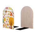 thumbnail image 2 of Hirioo HAPPY FALL Y'ALL for Bookends Decorative Bookends for Shelves for Home or Office, Non-Slip Base, 2 of 8