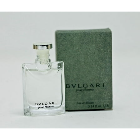 Bvlgari Pour Homme For Men Cologne Eau De Toilette 0.14 oz ~ 4 ml Mini Splash