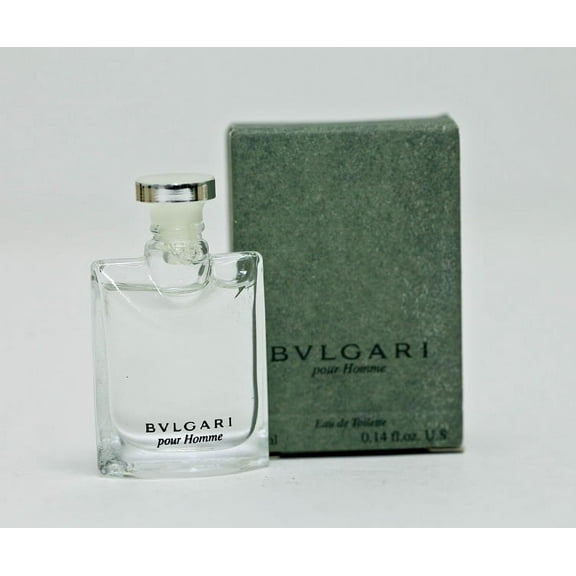Bvlgari Pour Homme For Men Cologne Eau De Toilette 0.14 oz ~ 4 ml Mini Splash
