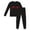 Black, variant on CPNG Boys Girls Home Clothing Nightwear Set Heart Print Long Sleeve Crewneck T Shirt and Pants 2 Pcs Outfits Set(Light Blue,6-7 Years)
