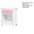 thumbnail image 6 of Kids Nightstand with Drawer & Open Shelf - Solid Color Toddler Bedside Table, Thickened MDF Storage Organizer for Bedroom, Playroom, Nursery, 6 of 6