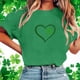thumbnail image 4 of Tejiojio Women's St Patrick's Day T-Shirt Lucky Irish Shamrock Paddy's Day Graphic Tees Tops, 4 of 6