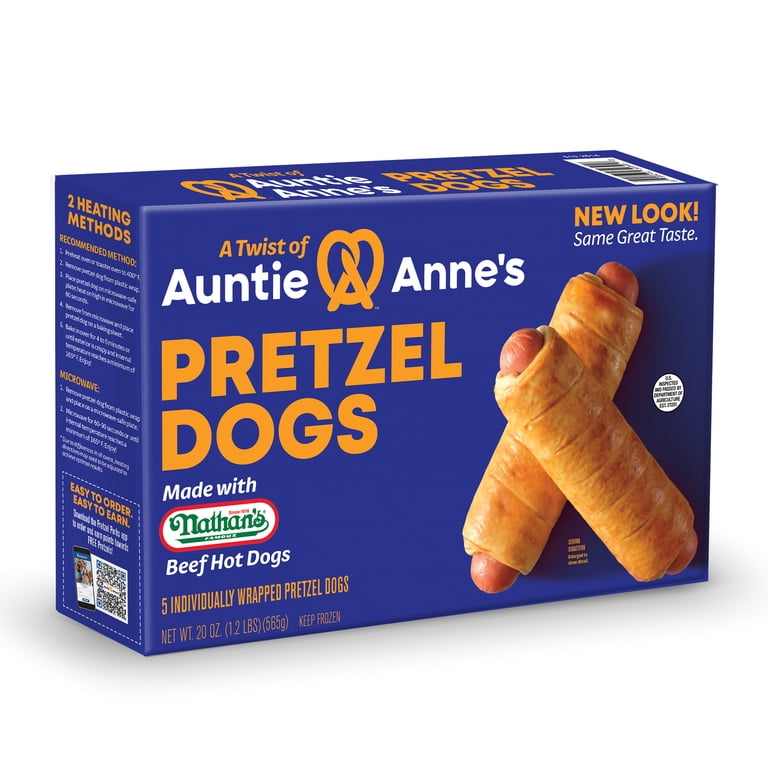 Auntie Anne's Pretzel Dog 20oz/5 Count (Frozen) - Walmart.com