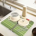 thumbnail image 2 of Yayeee Dish Drying Mat for Kitchen Counter 18" x 24" Microfiber Super Absorbent Coffee Decorative Pad, Red Martini, 2 of 9