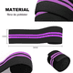 thumbnail image 3 of 1 Par Vendas Para Rodilla Knee Wraps Elastica Rodilleras Gym Xtellar morado, 3 of 3