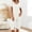 White, variant on Dianli Gifts 2PC Women V Neck Short Sleeve Pajama Set With Elastic Waist Pants Lightweight Comfortable Home Sleepwear Soft Breathable Lounge Nightwear Relaxed Fit Easy Care