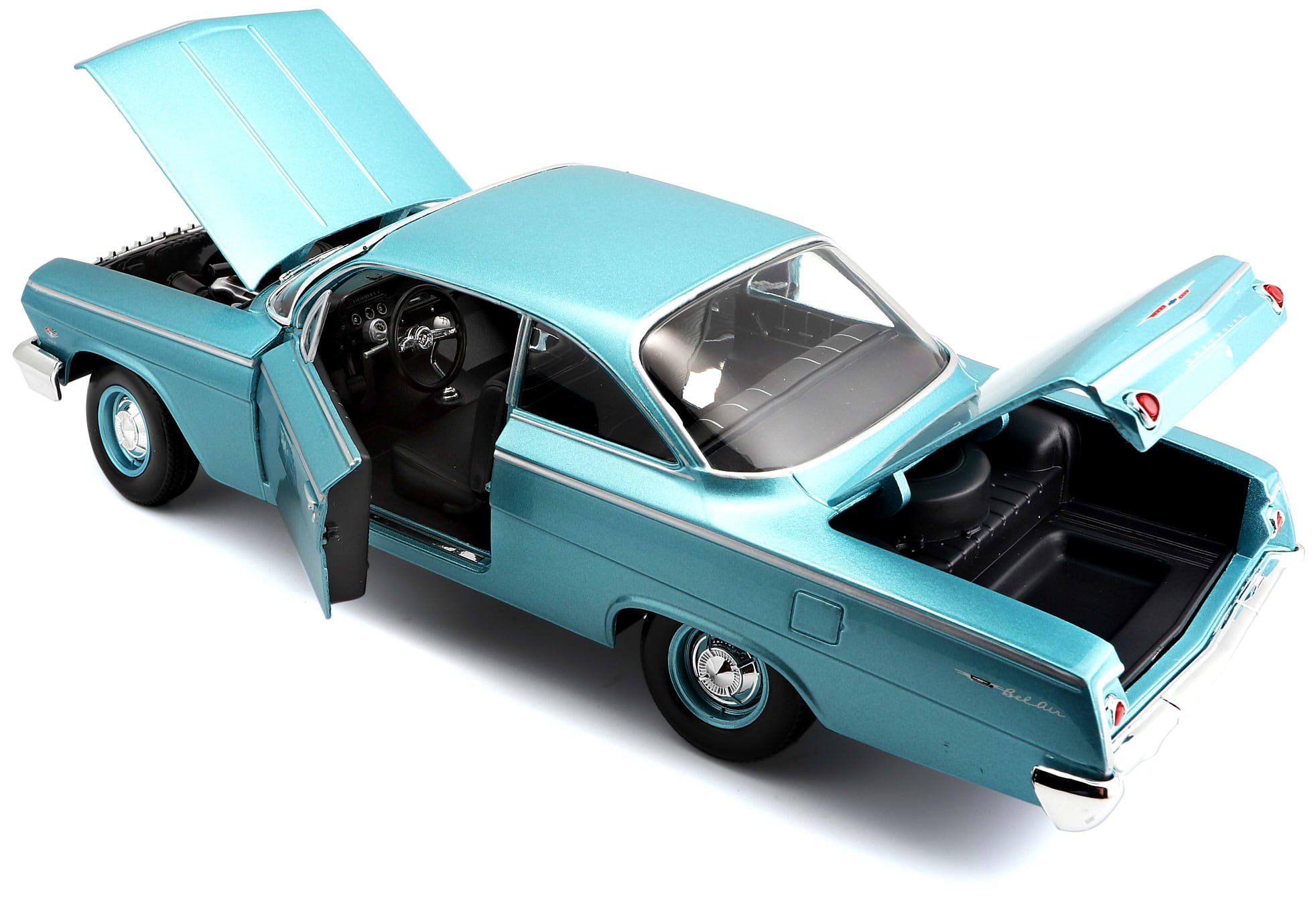 1962 Chevrolet Bel Air Red 1/18 Diecast Model Car by Maisto