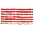 thumbnail image 6 of Ryvnso Red and White Stripes Curtains Sets Short Curtain Rod Pocket Half Window Cafe Farmhouse Tier 2 Panels 57"W x 24"L, 6 of 7