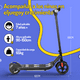 thumbnail image 5 of Scooter Eléctrico Infantil Honey Whale E2 Negro, 5 of 8
